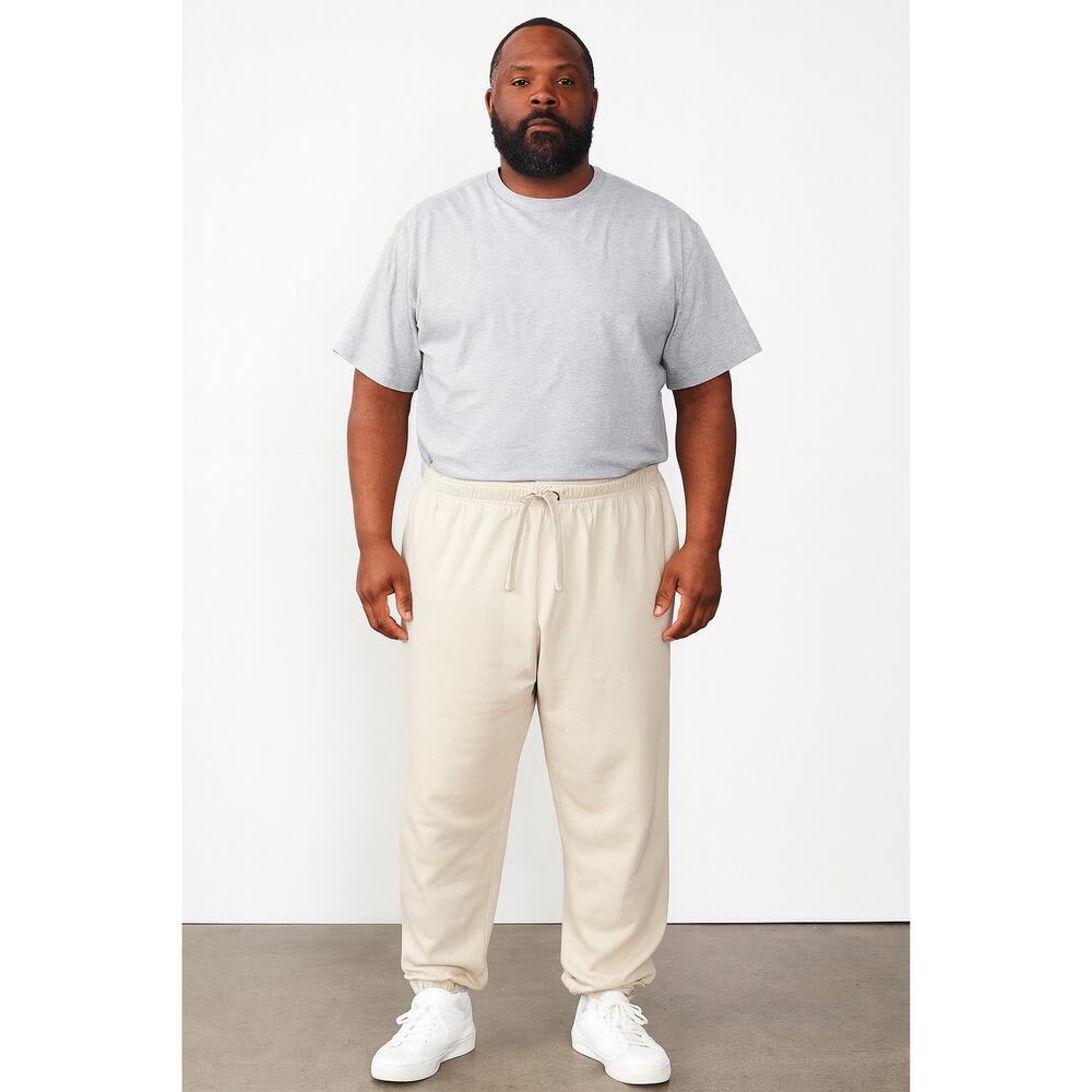 NWOT fleece lined neutral drawstring waist joggers warm winter lounge pants XL